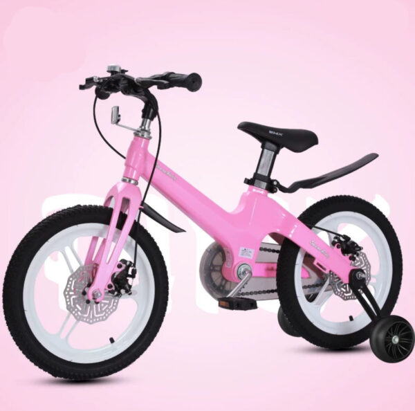 Hot pink kids magnesium bicycle