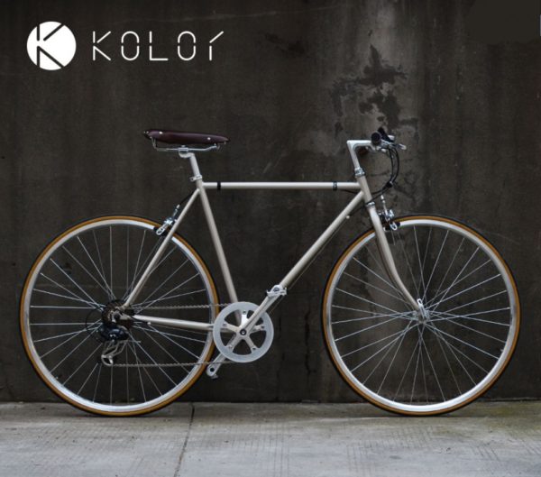 Kolor flat bar aluminium frame road bike