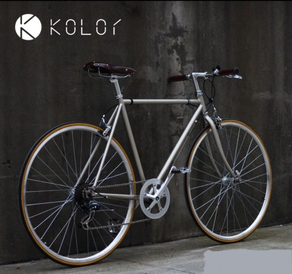 Kolor flat bar aluminium frame road bike